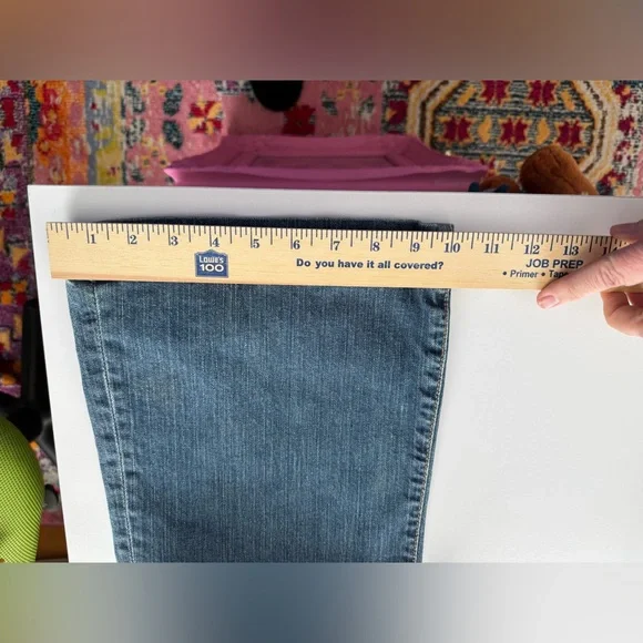 VINTAGE 2004 Gap Long and Lean Jeans Size 12 Ankle Made in USA euc - Picture 10 of 13